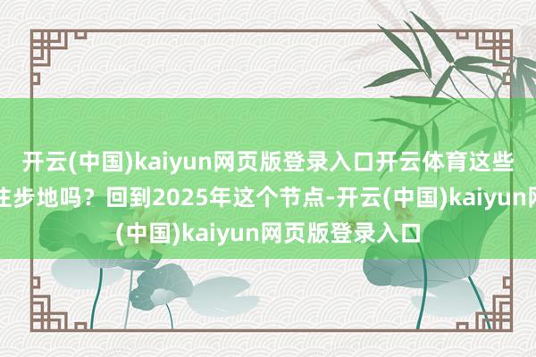 开云(中国)kaiyun网页版登录入口开云体育这些作念法真能稳住步地吗？回到2025年这个节点-开云(中国)kaiyun网页版登录入口